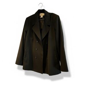 Jessica London Women's Classic Black Coat